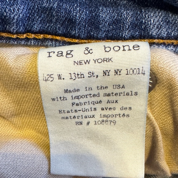 Rag & Bone Dre Capri Light Blue Ankle Jeans - Picture 10 of 11